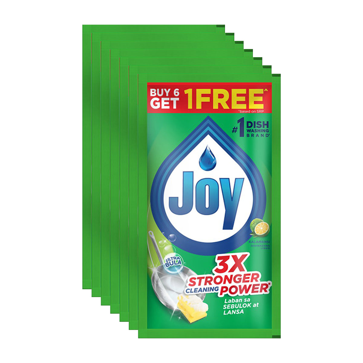 Joy Dishwashing Liquid Kalamansi 40ml Buy 6 Get 1 Free