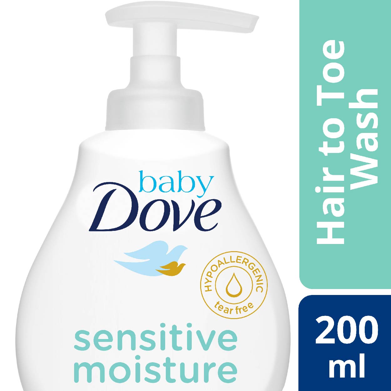 Baby Dove Hair To Toe Baby Wash Sensitive Moisture 200ml