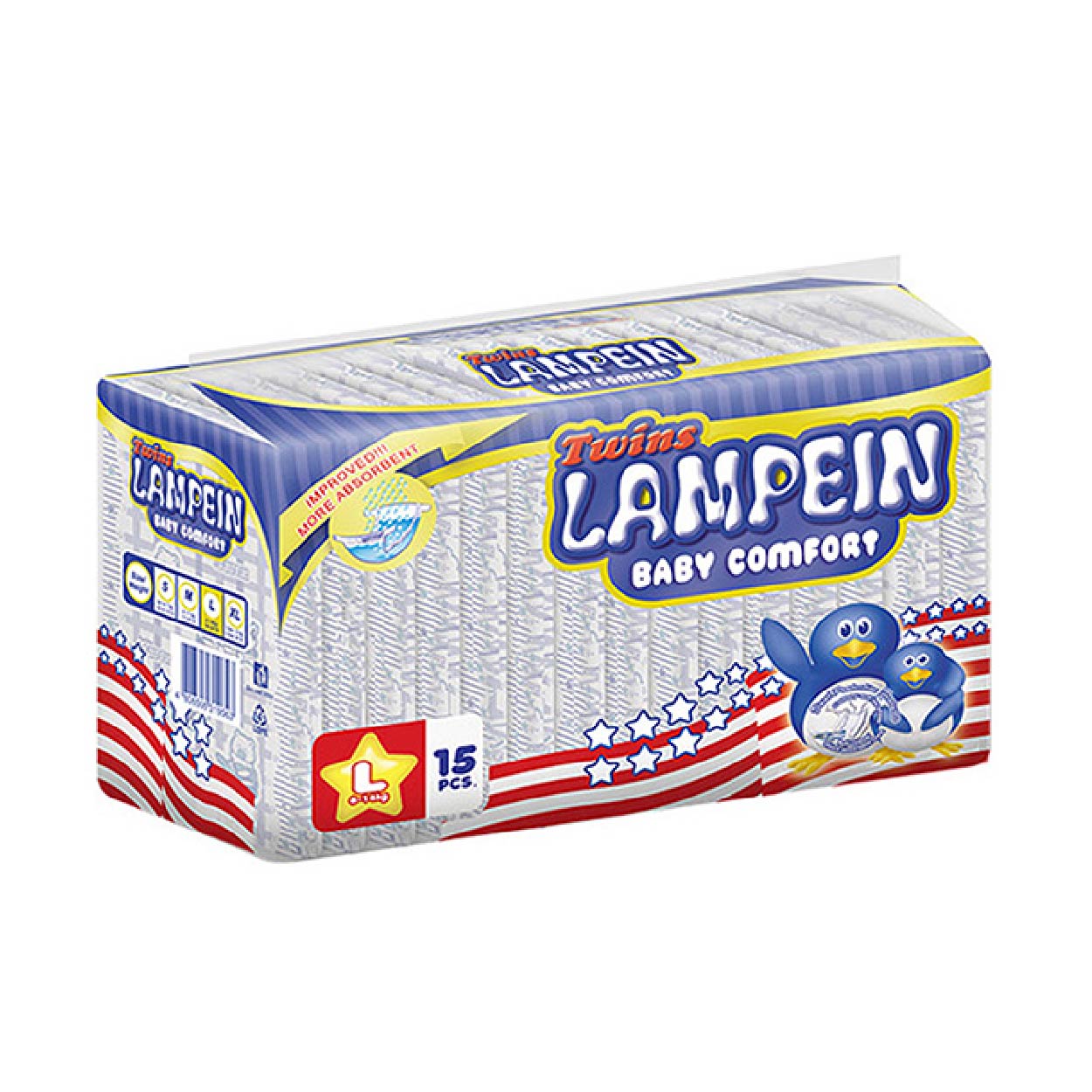 Lampein Twins Baby Comfort Diaper L 15s