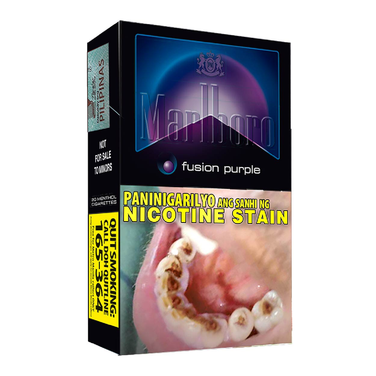 Marlboro Fusion Purple Cigarette Flip Top 20s