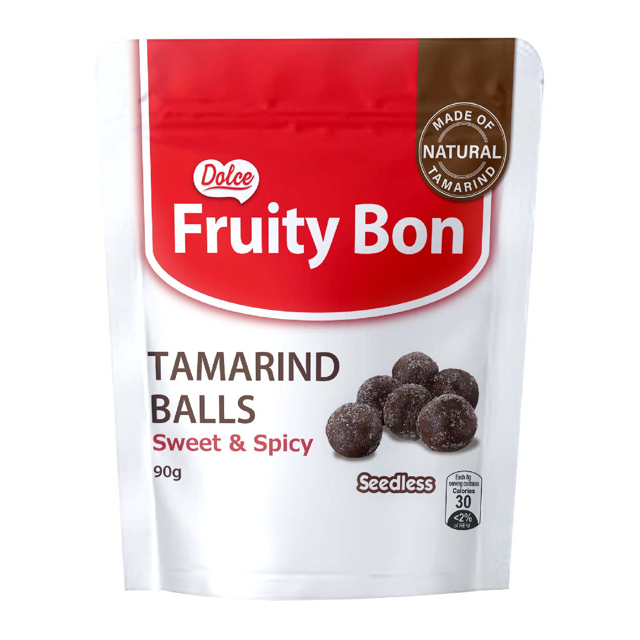 Dolce Fruity Bon Tamarind Balls Sweet & Spicy 90g