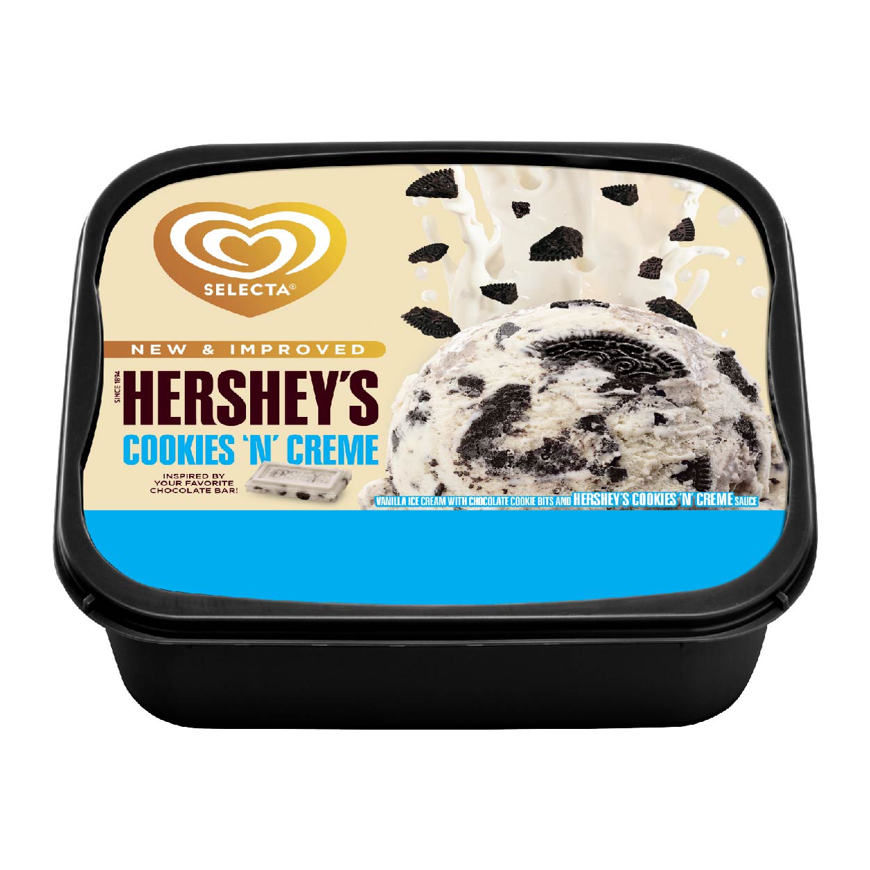 Selecta Hersheys Cookies N Creme 1.25L