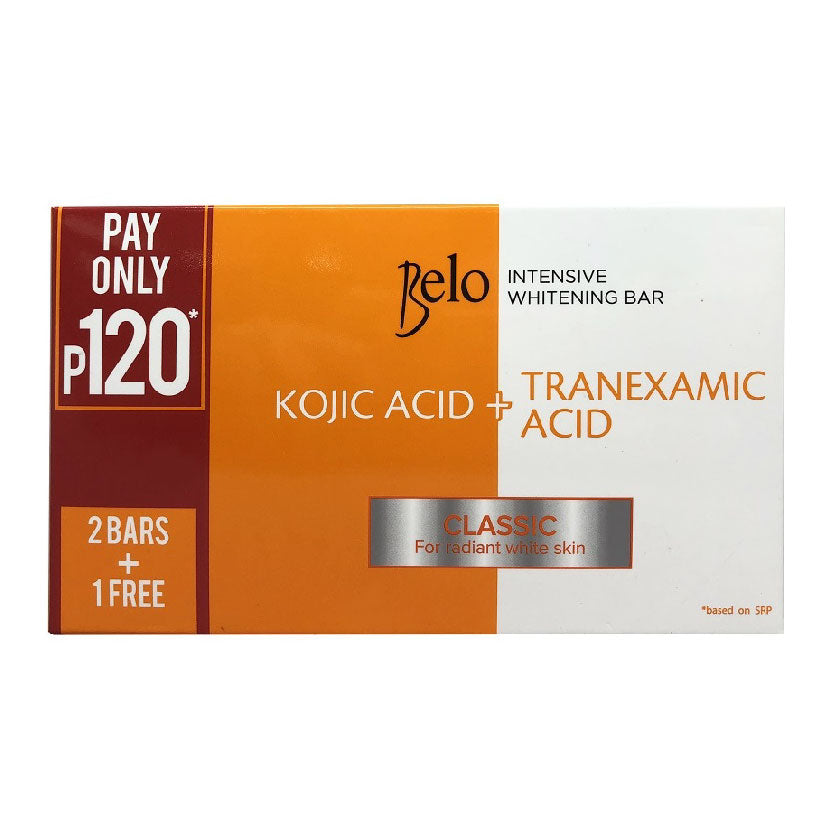 Belo Intensive Whitening Bar Classic 65g 2 Bars + 1 Free