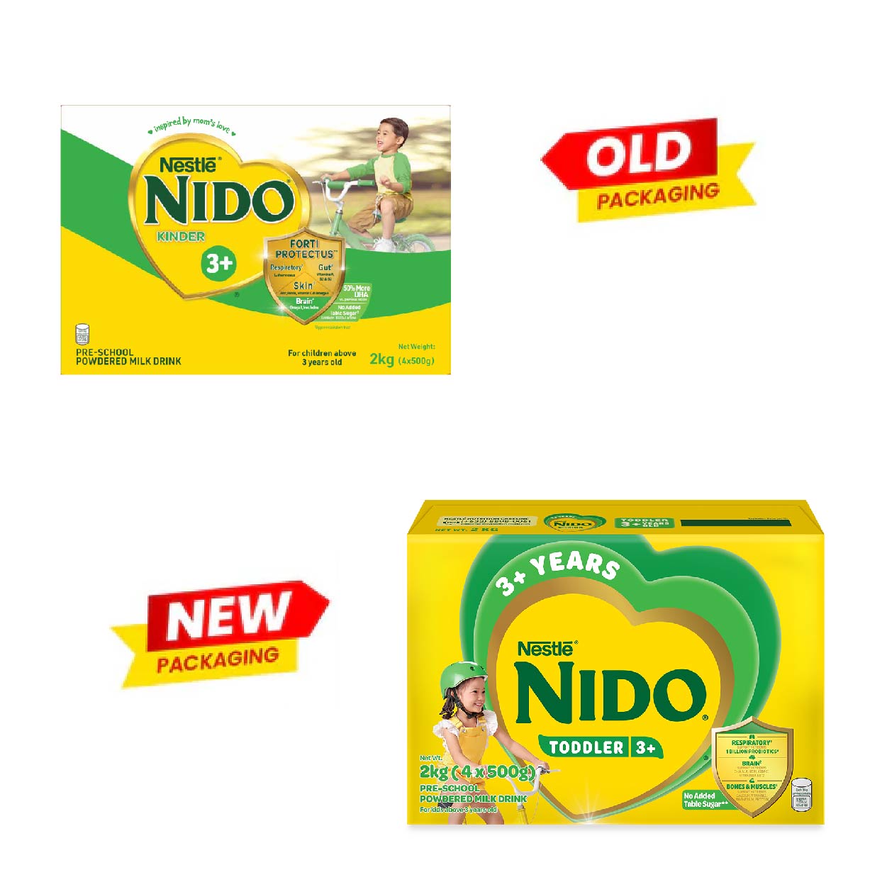 Nido Toddler 3+ Pre-School Powdered Milk Drink 3+ years old 2kg