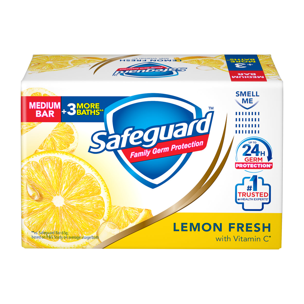 Safeguard Soap Lemon Fresh with Vitamin C Medium Bar 78g