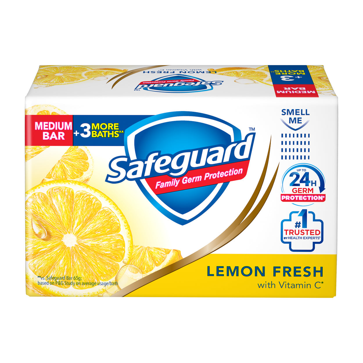 Safeguard Soap Lemon Fresh with Vitamin C Medium Bar 78g
