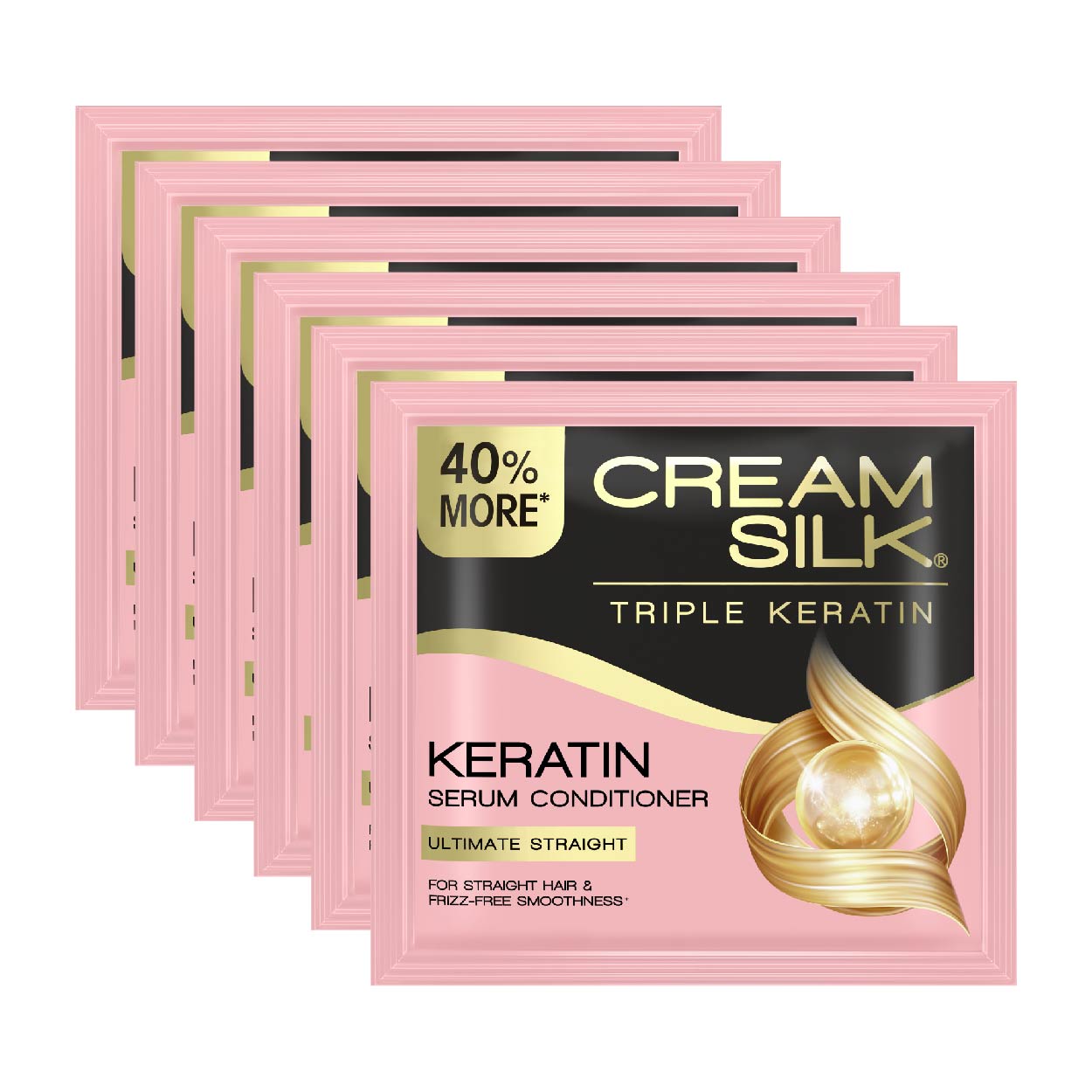 Cream Silk Conditioner Triple Keratin Ultimate Straight 6x14ml