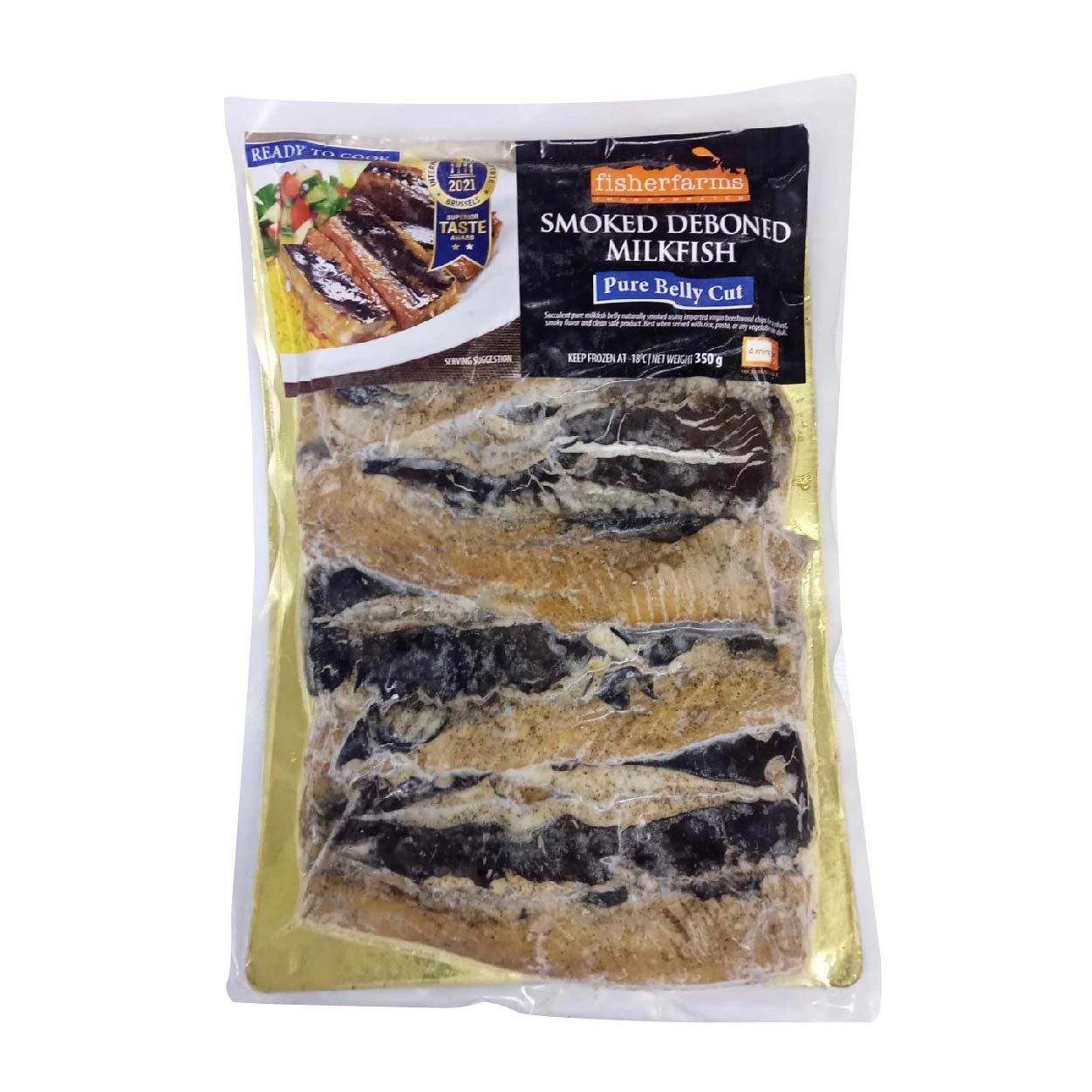 Fisherfarms Smoked Deboned Milkfish Pure Belly Cut 350g