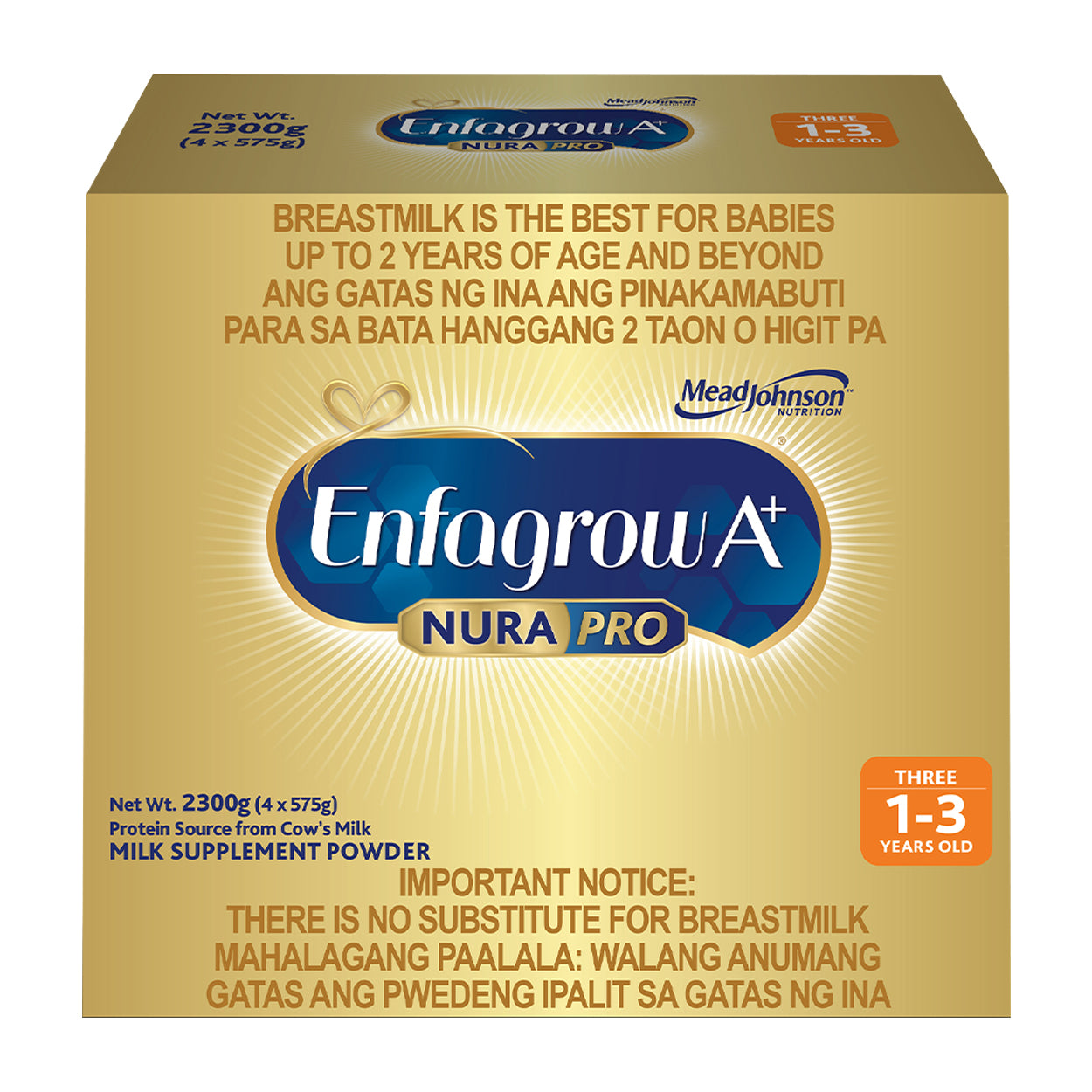 Enfagrow A+ NuraPro Three Milk Powder 1-3 years old 2.3kg