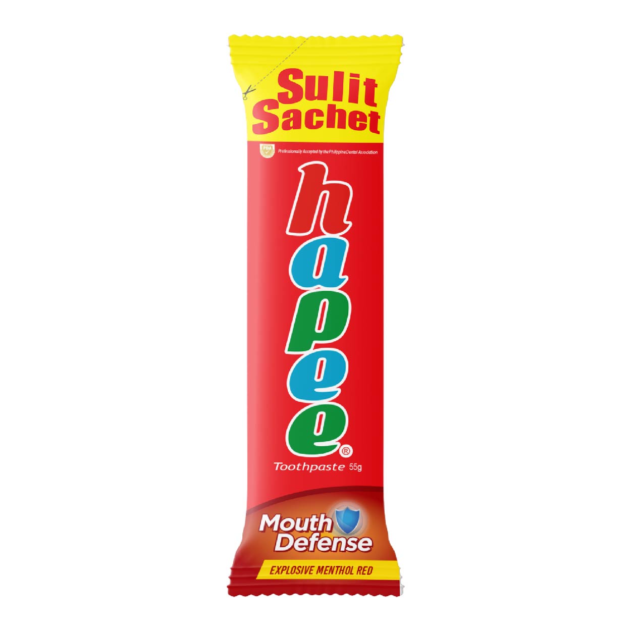 Hapee Toothpaste Explosive Menthol Red Sulit Sachet 55g – Ever Supermarket