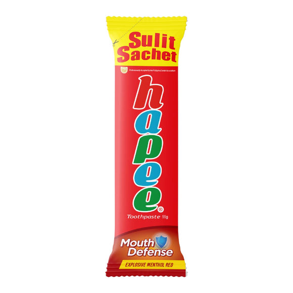 Hapee Toothpaste Explosive Menthol Red Sulit Sachet 55g