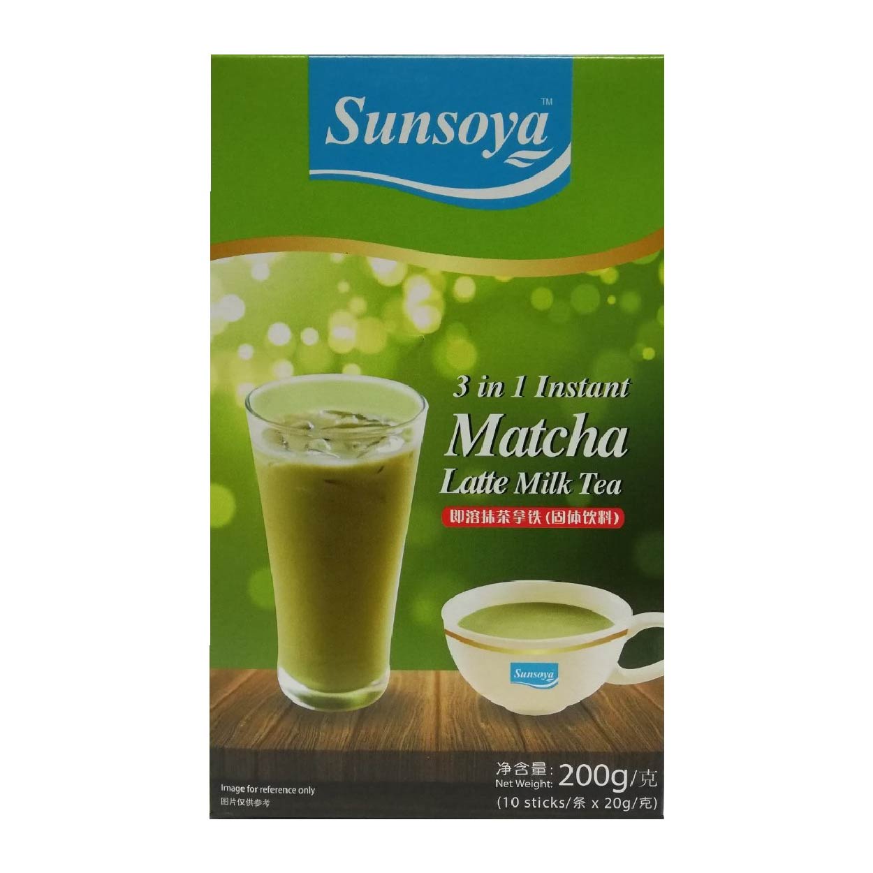 Sunsoya 3in1 Instant Matcha Latte Milk Tea 10x20g