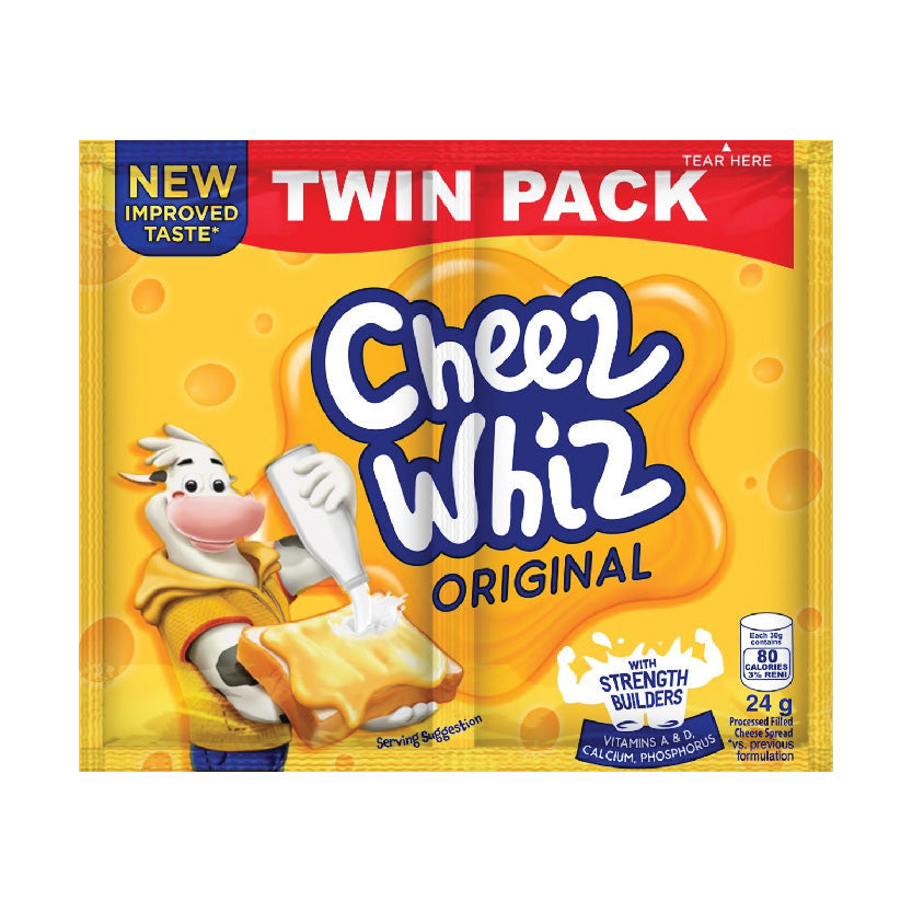 Cheez Whiz Original Twin Pack Spread 24g