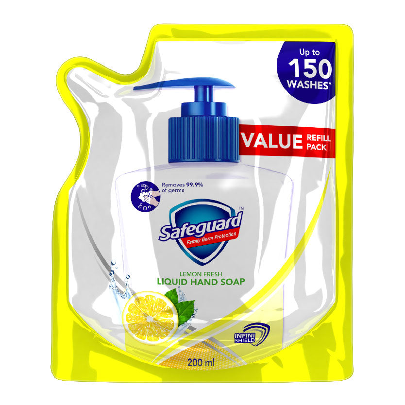 Safeguard Liquid Hand Soap Lemon 200ml Refill