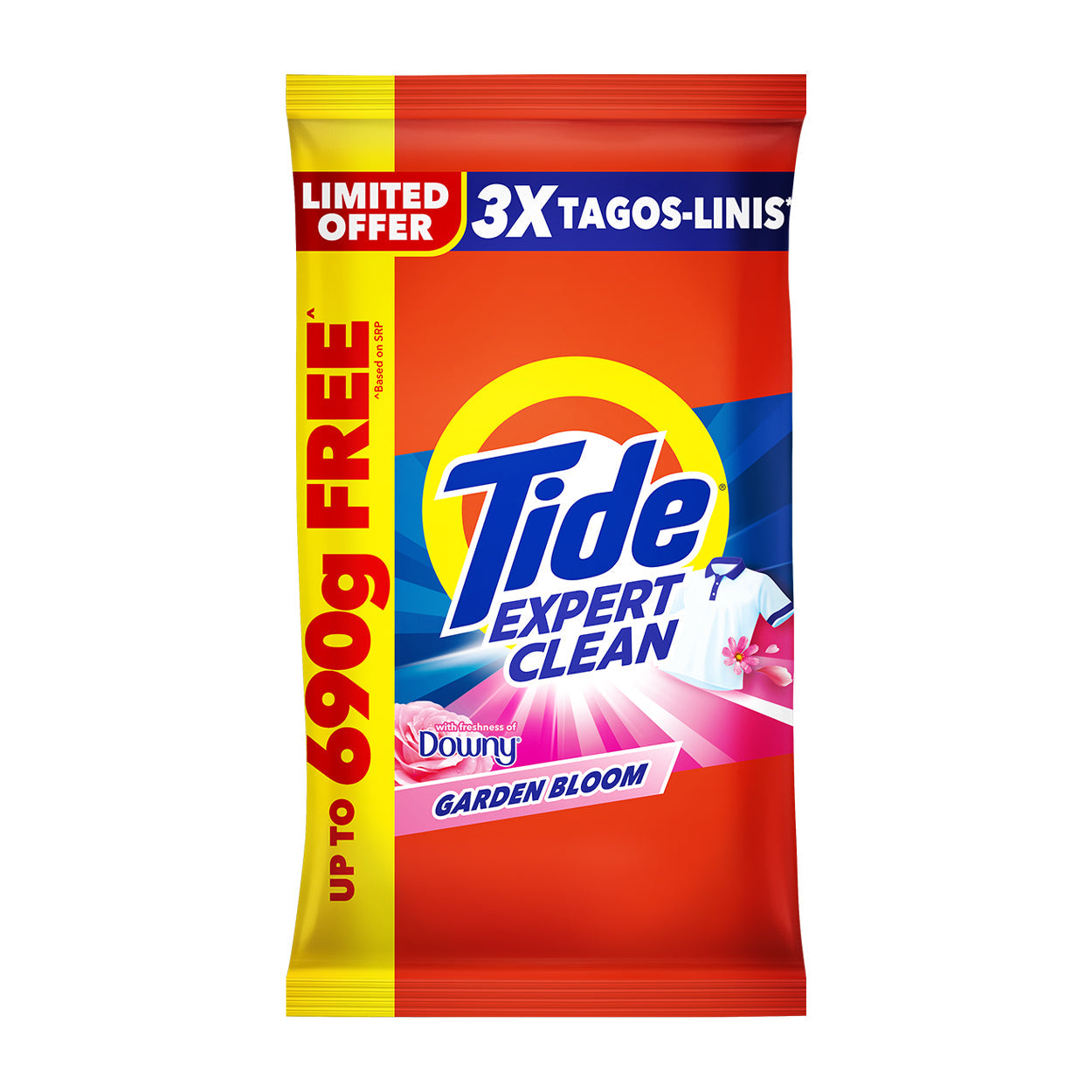 Tide Expert Clean Laundry Powder Downy Garden Bloom 3.5kg/4200g
