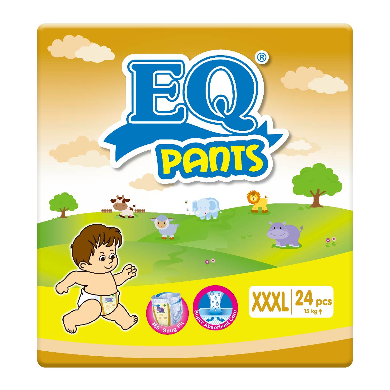 EQ Pants Baby Diaper XXXL 24s