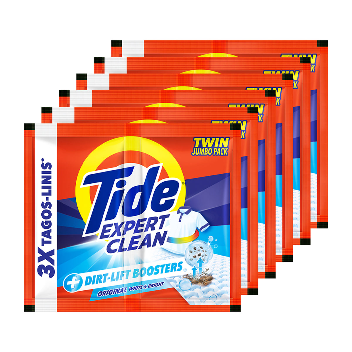 Tide Expert Clean Laundry Powder Original White&Bright Jumbo6x69g