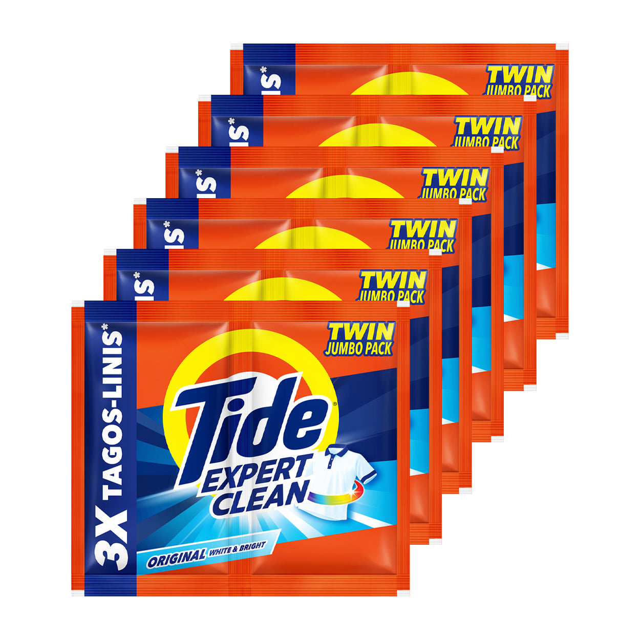 Tide Expert Clean Laundry Powder Original White&Bright Jumbo6x69g