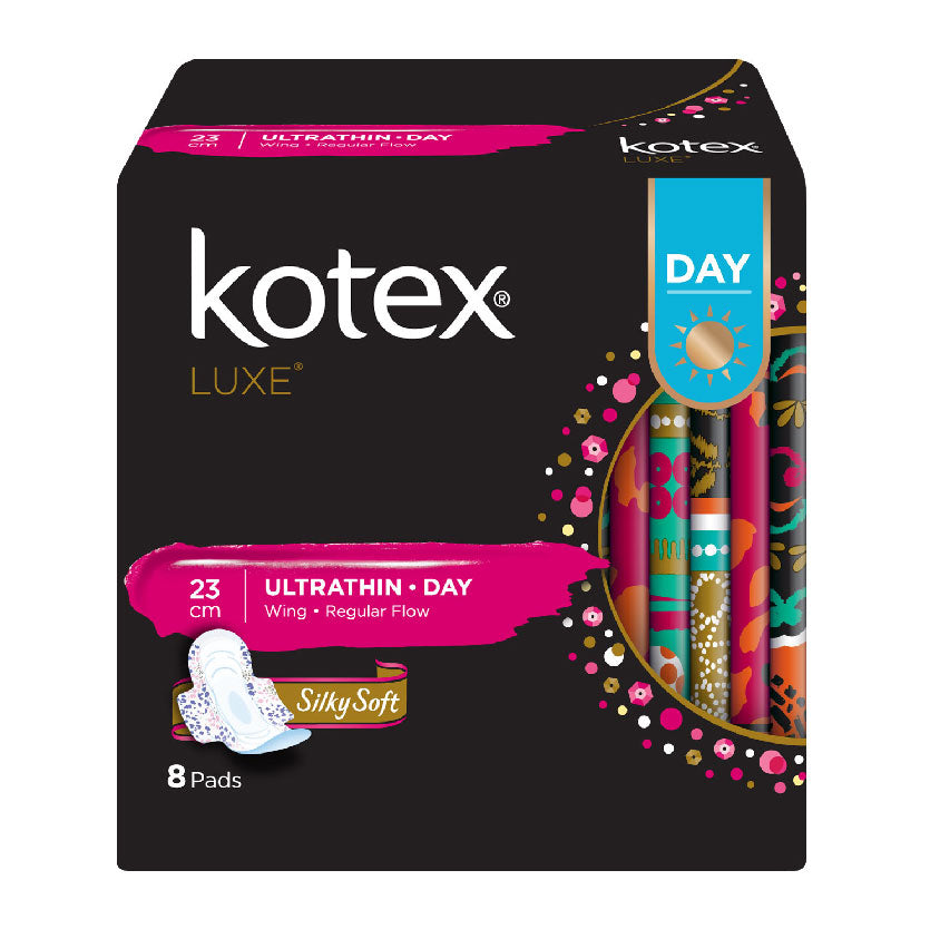 Kotex Luxe Napkin Ultrathin Day Regular Flow 23cm with Wings 8s