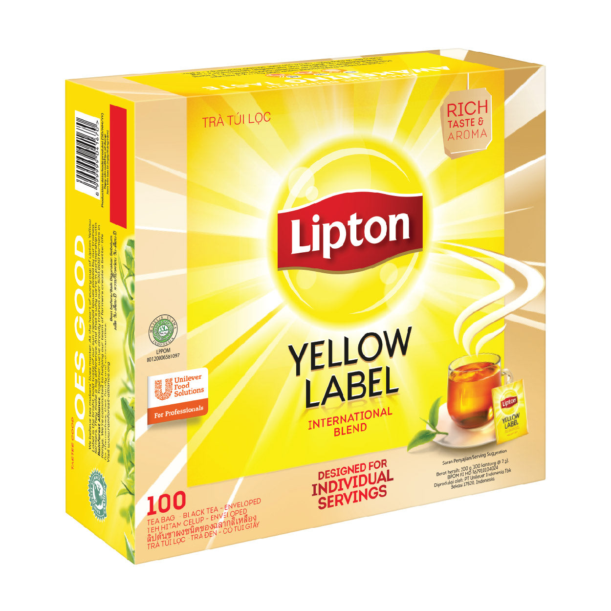 Lipton Yellow Label Black Tea 100x2g