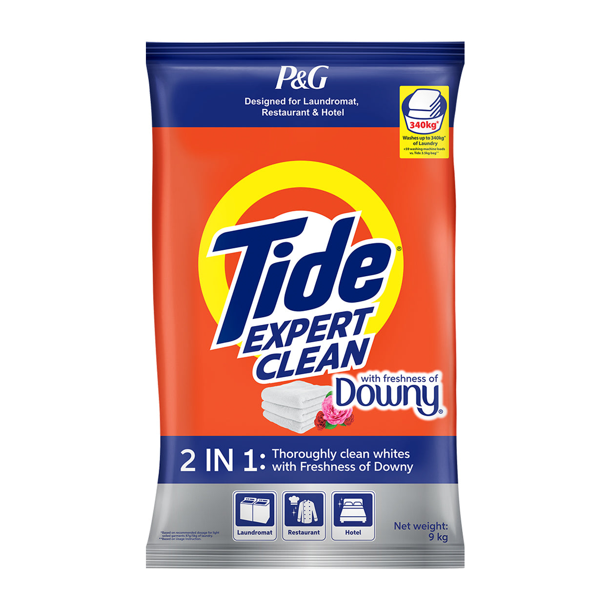 Tide Expert Clean Laundry Powder with Freshness of Downy 7.5/9kg