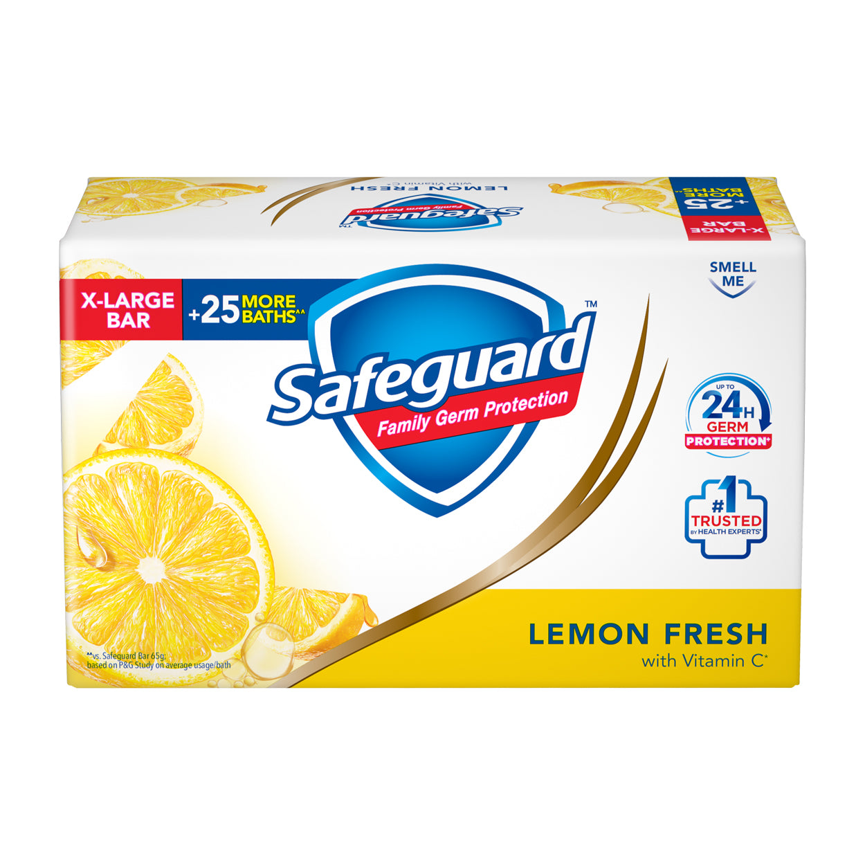 Safeguard Soap Lemon Fresh with Vitamin C X-Large Bar 160g