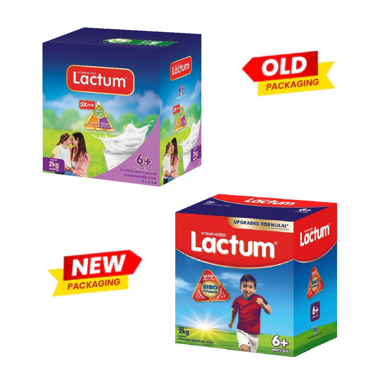 Lactum 6+ Powdered Milk Drink Plain 2kg