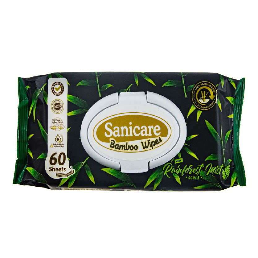 Sanicare Bamboo Natural Wipes 60s
