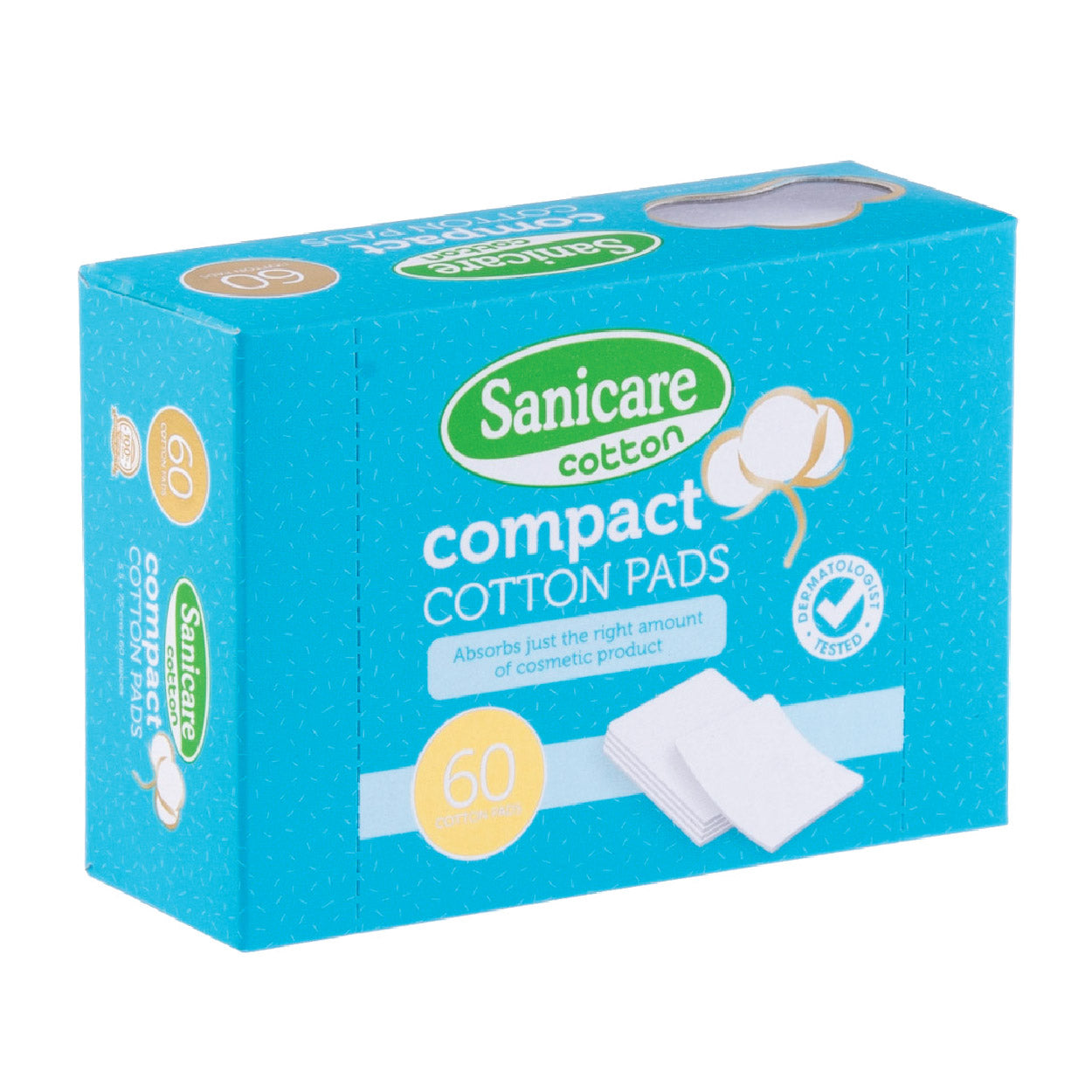 Sanicare Compact Cotton Pads 60s