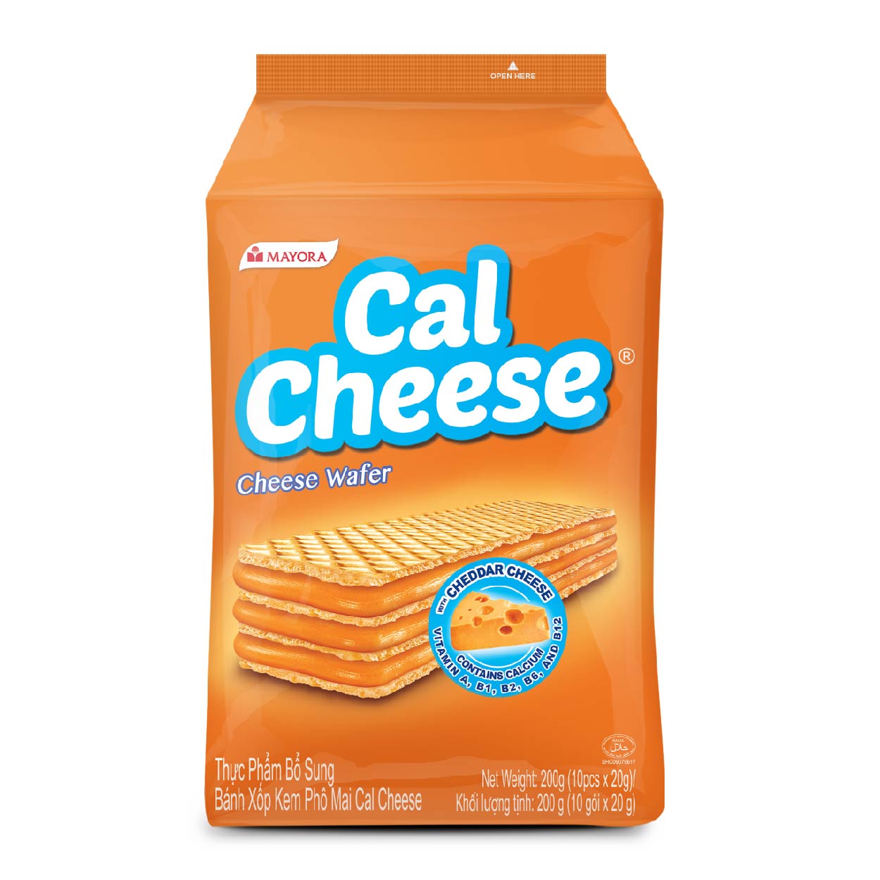 CalCheese Cheese Wafer 10x20g