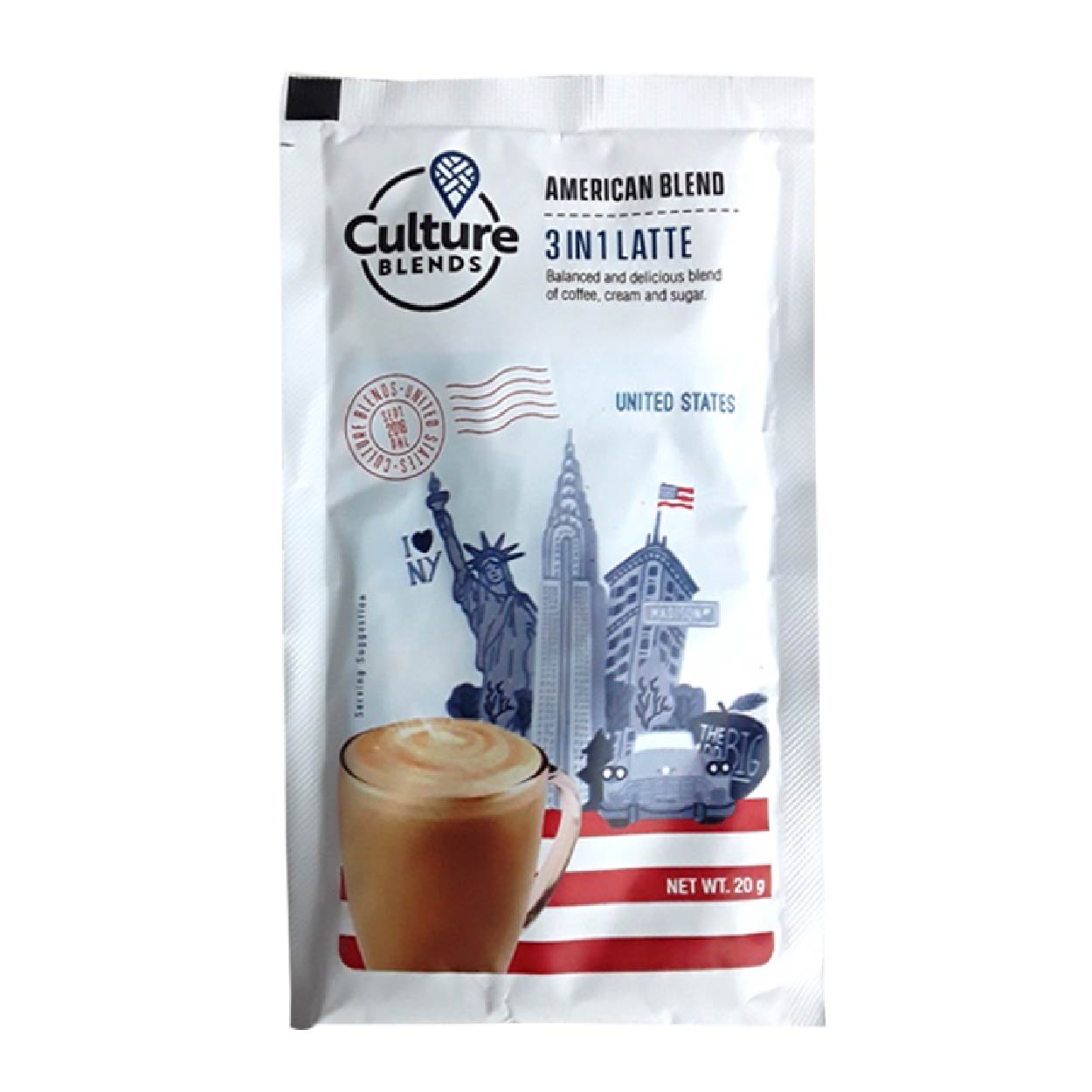 Culture Blends American Blend 3in1 Latte Coffee 20g