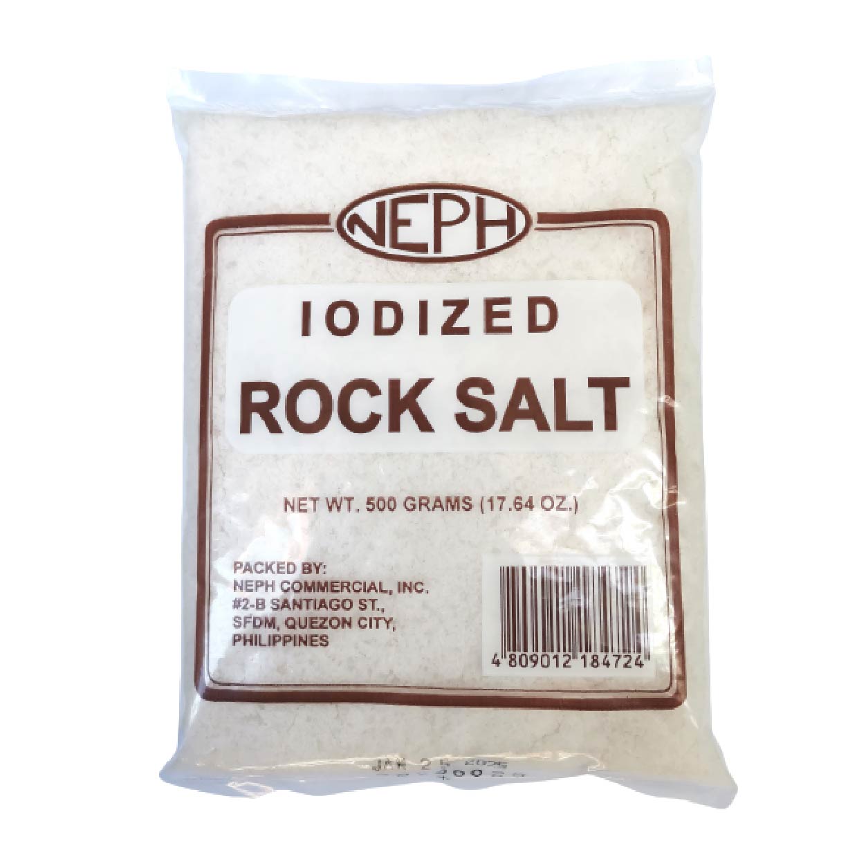 Neph Iodized Rock Salt 500g