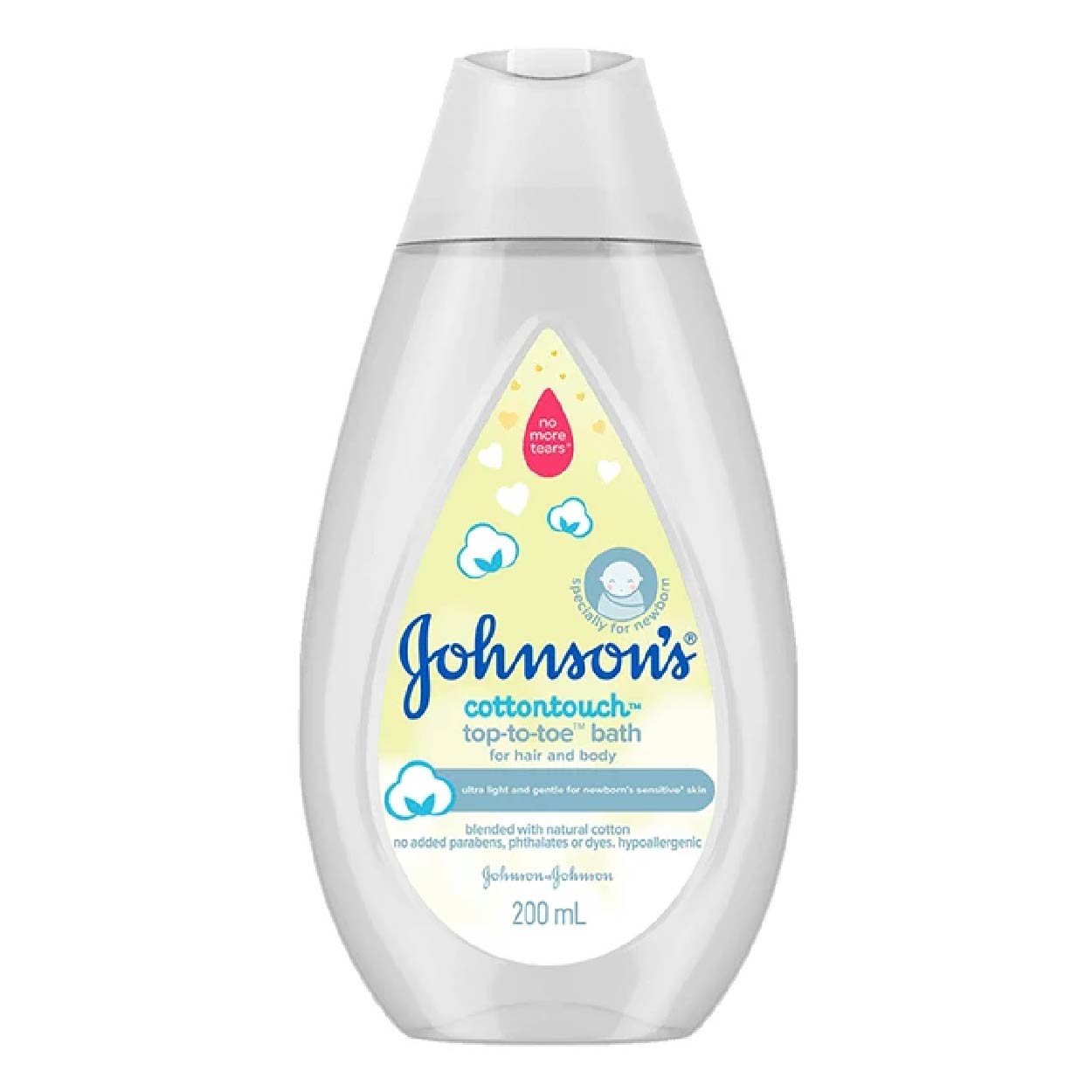 Johnsons Newborn Top to Toe Bath Cottontouch 200ml