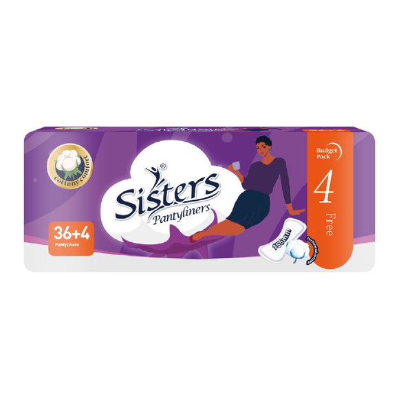 Sisters Pantyliners Budget Pack 155mm 36s + Free