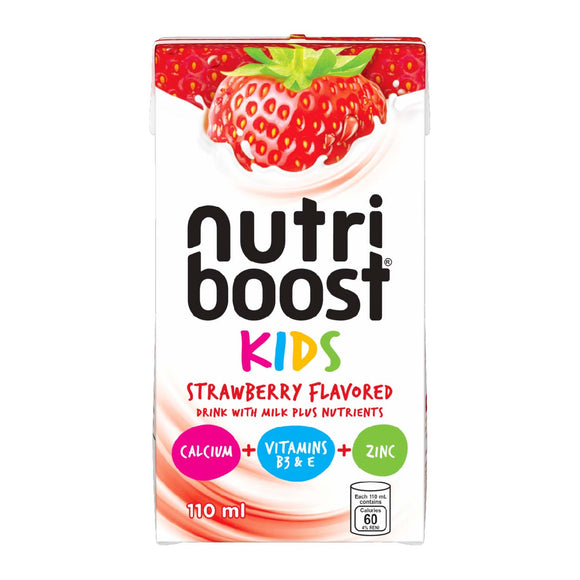 Nutriboost Kids Strawberry Flavored Drink with Milk 110ml