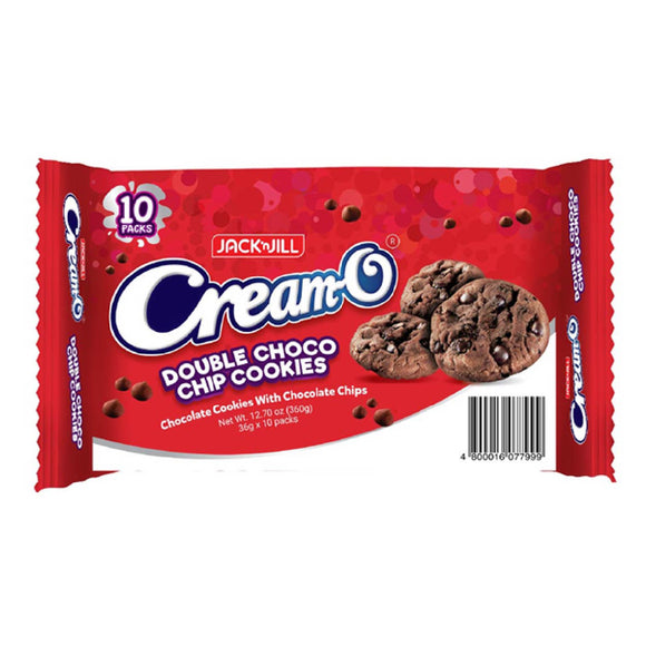 Cream-O Double Choco Chip Cookies 10x36g