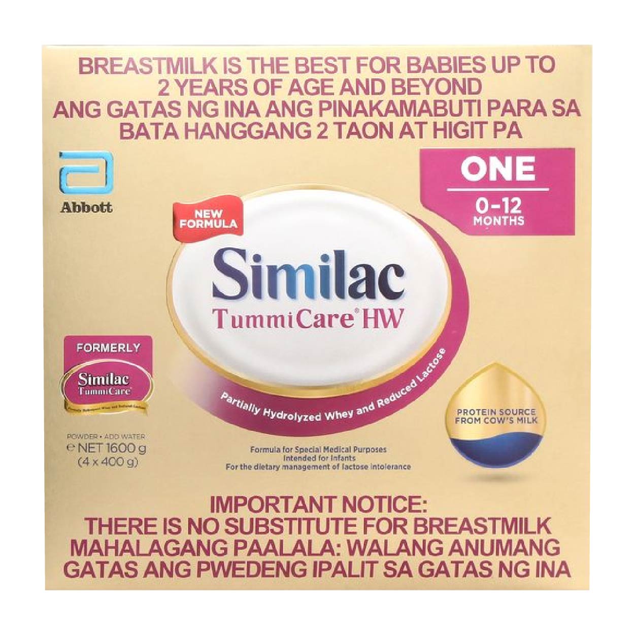 Similac TummiCare HW One Infant Formula 0-12 months 1.6kg