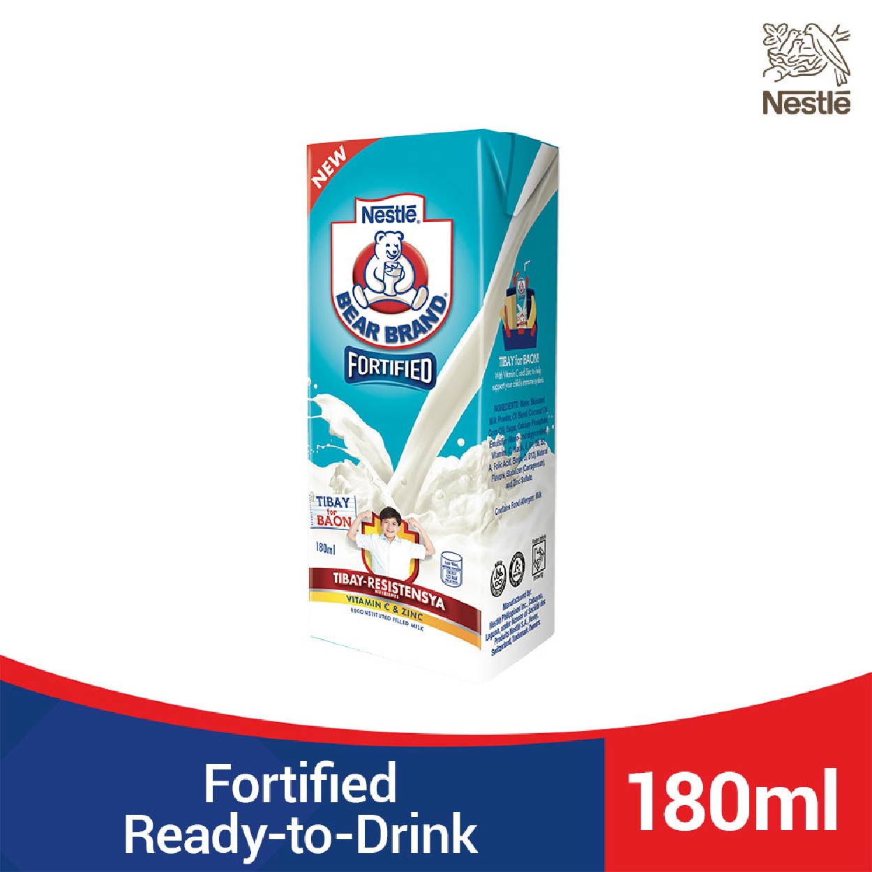 Bear Brand Fortified Ready to Drink Milk 180ml
