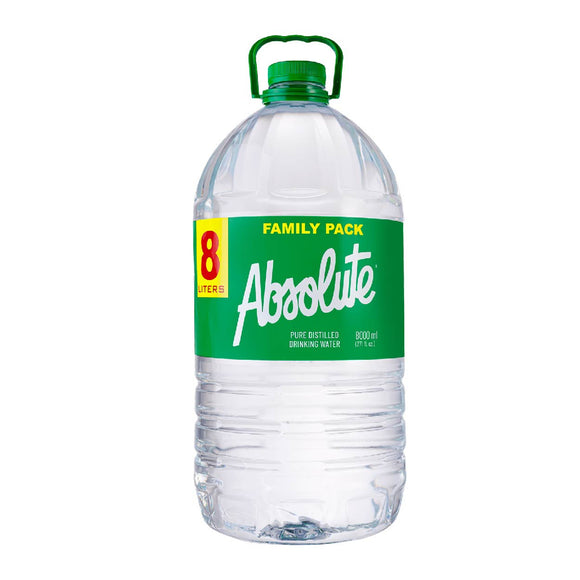 Absolute Pure Distilled Drinking Water 8L