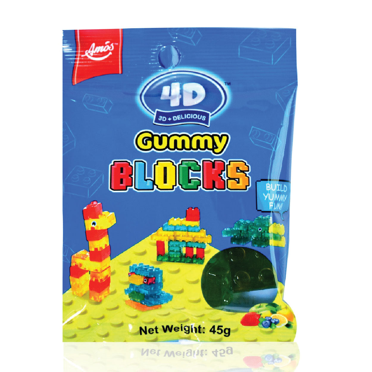 Amos 4D Gummy Blocks 45g