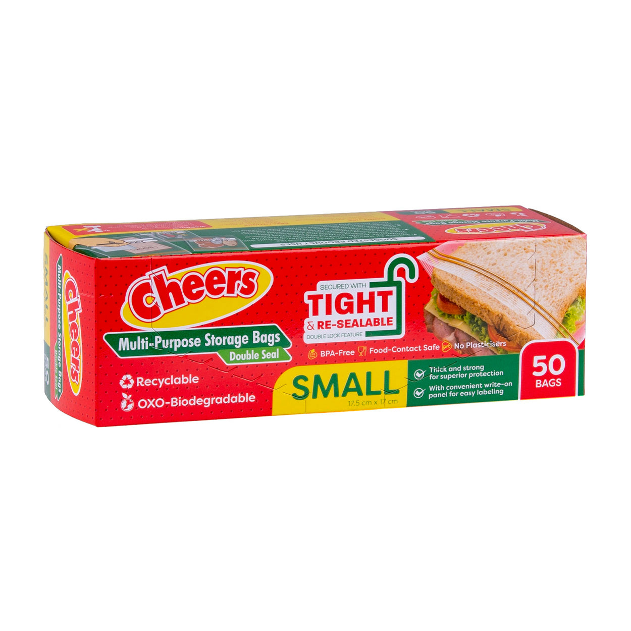 Cheers Zipper Storage Bag Small 50s