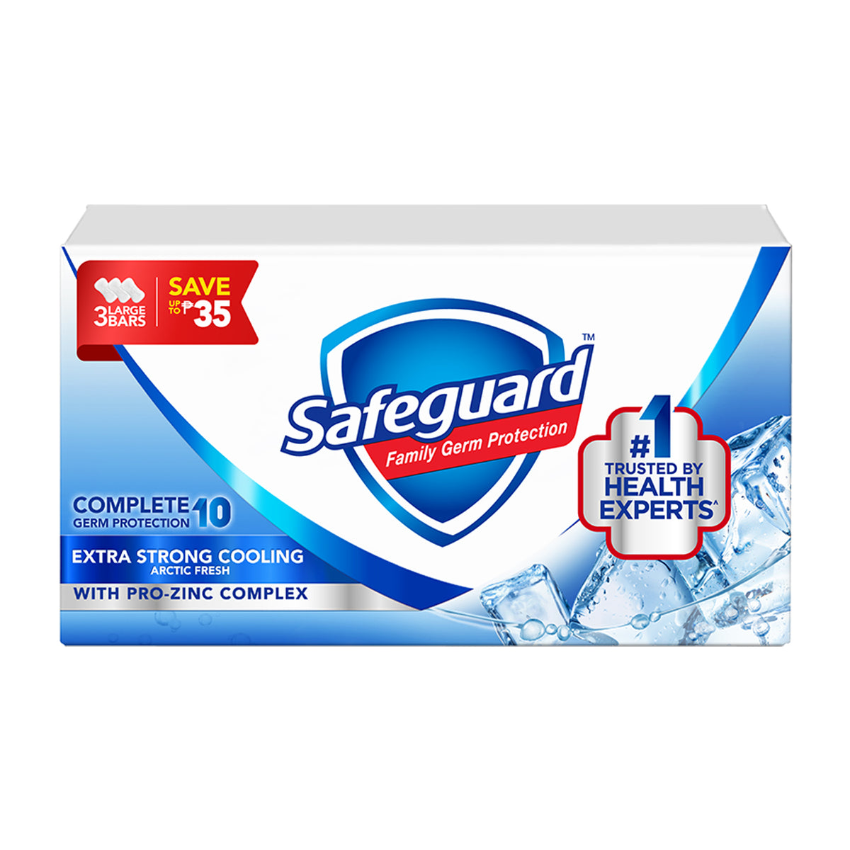 Safeguard Soap Arctic Fresh Extra Strong Cooling 3x115g SAVE