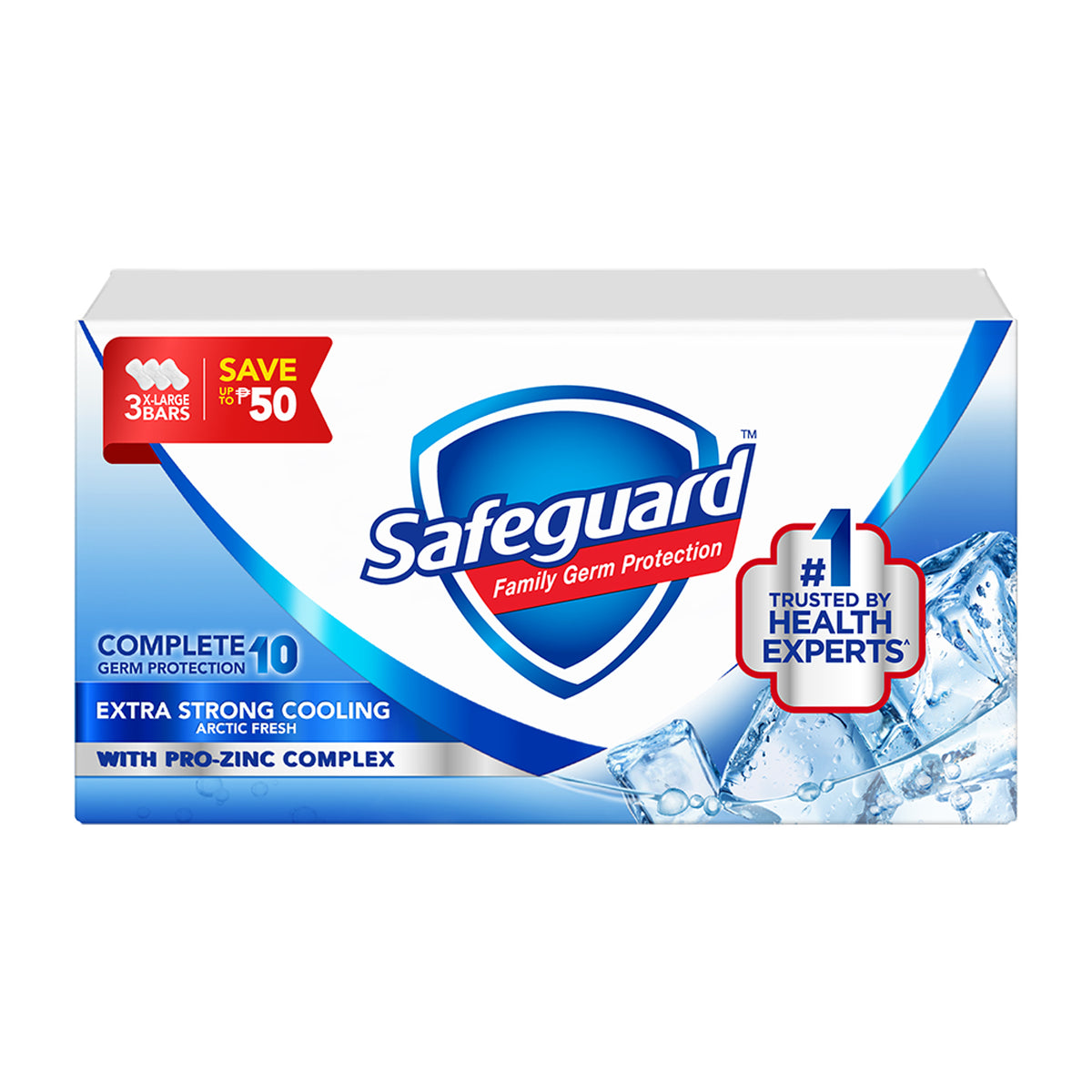 Safeguard Soap Arctic Fresh Extra Strong Cooling 3x160g SAVE