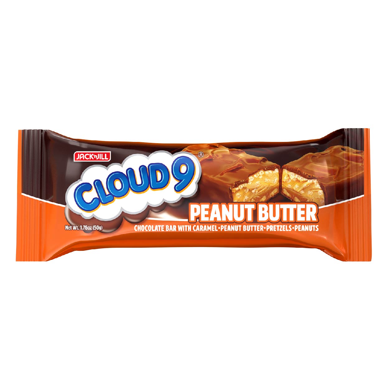 Cloud 9 Peanut Butter Chocolate Bar 50g