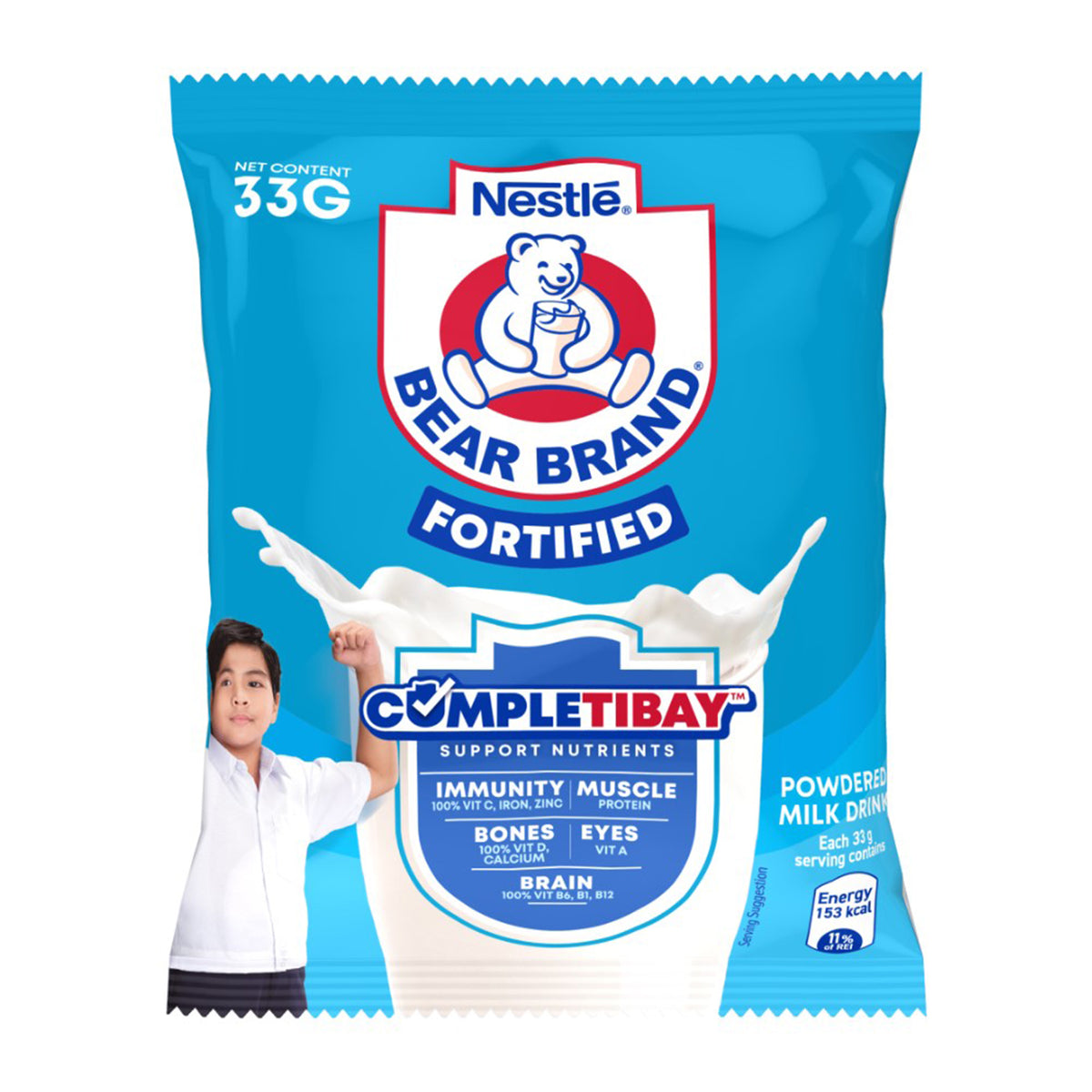 Bear Brand Fortified Powdered Milk Drink Swak Pack 33g