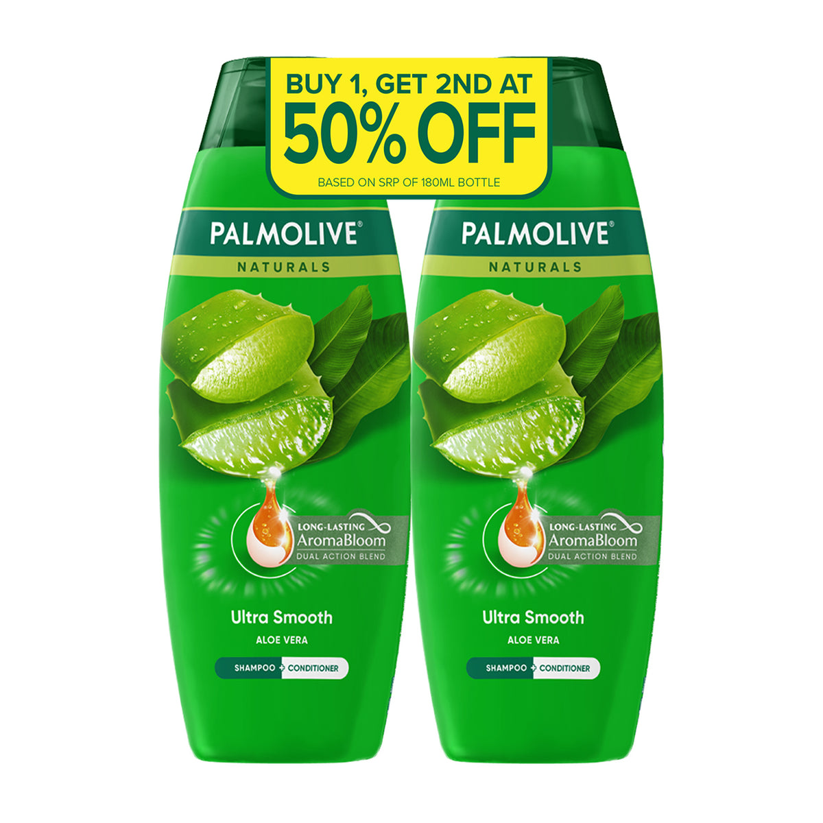 Palmolive Naturals Shampoo Ultra Smooth Green180ml Get 2nd@50%OFF
