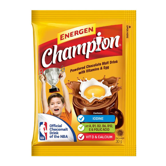 Energen Champion Powdered Chocolate Malt Drink 30g