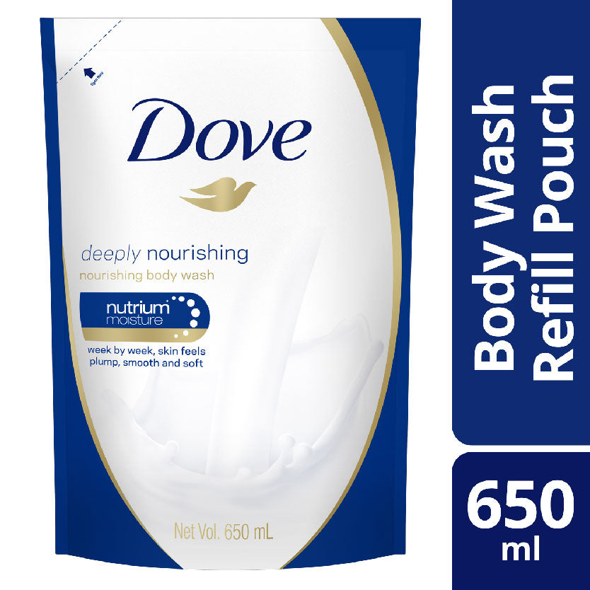 Dove Body Wash Refill Pouch Deeply Nourishing 650ml