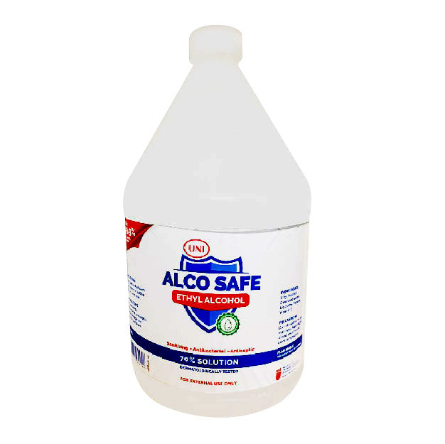 Uni AlcoSafe 70% Ethyl Alcohol 1 Gallon