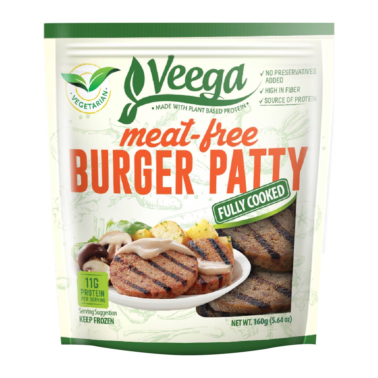 Veega Meat Free Burger Patty 160g